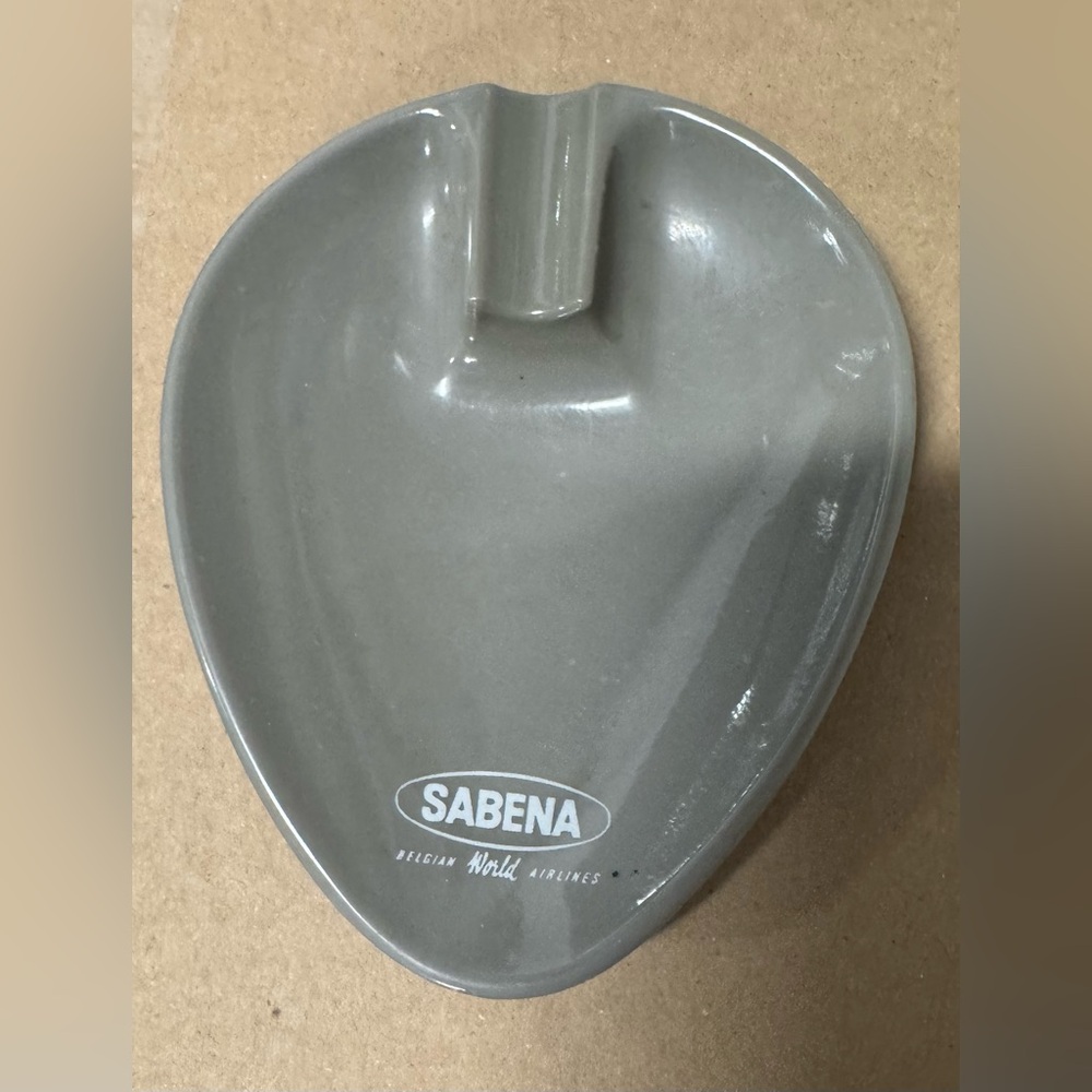 Vintage Sabena Belgium Brussels Airlines Ashtray
Made In Italy